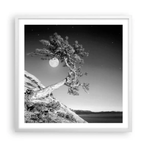 Pôster em moldura branca - Guerreira vitoriosa - 60x60 cm