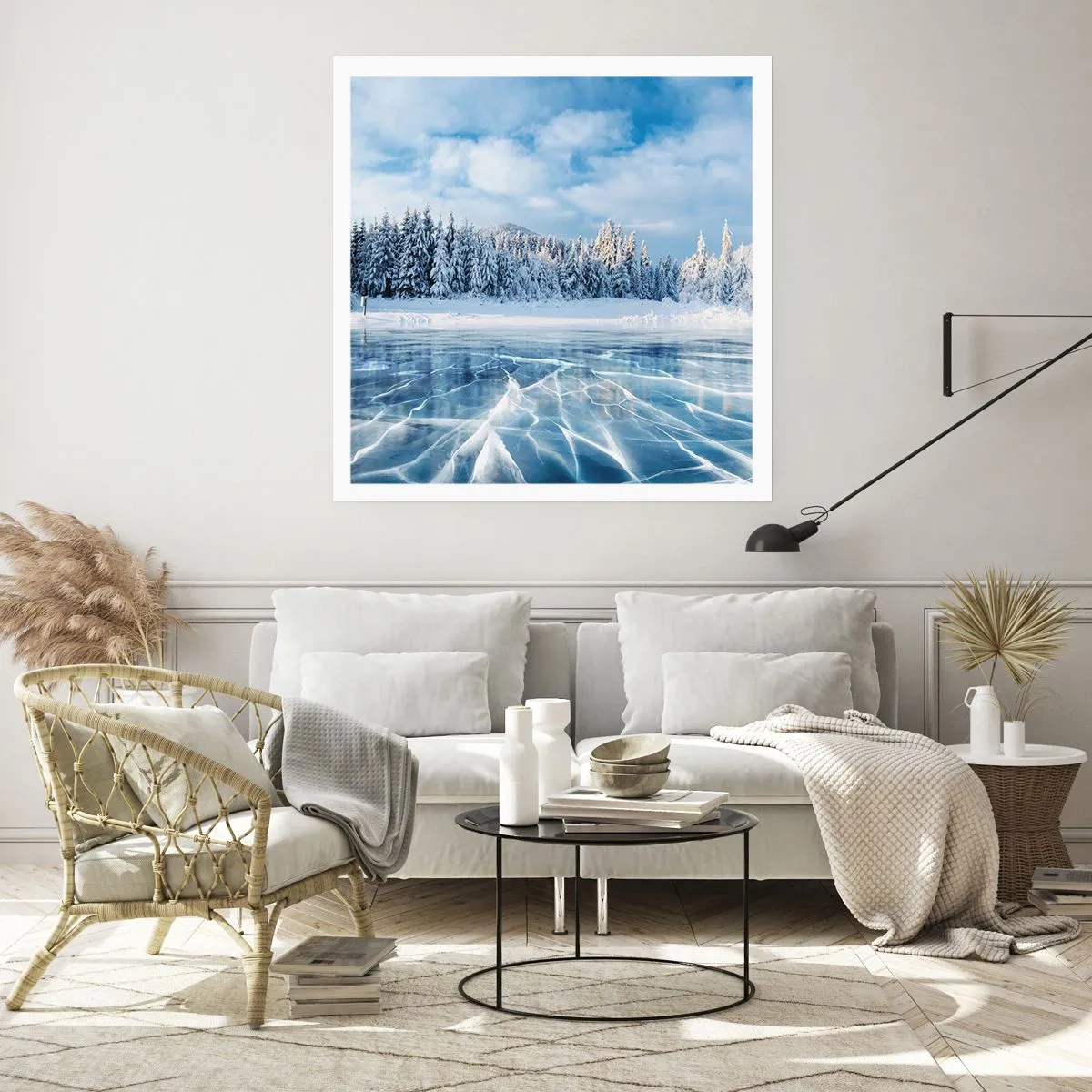 Pôster - Vista deslumbrante e cristalina - 50x50 cm