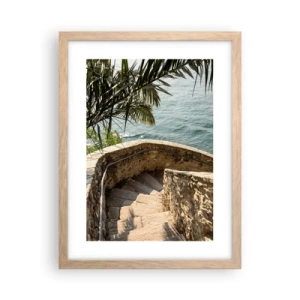 Pôster com moldura de carvalho claro - Sob o sol da Itália - 30x40 cm