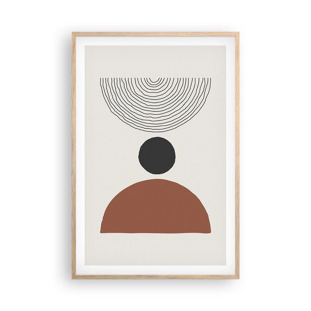 Pôster com moldura de carvalho claro - Em destaque - 61x91 cm