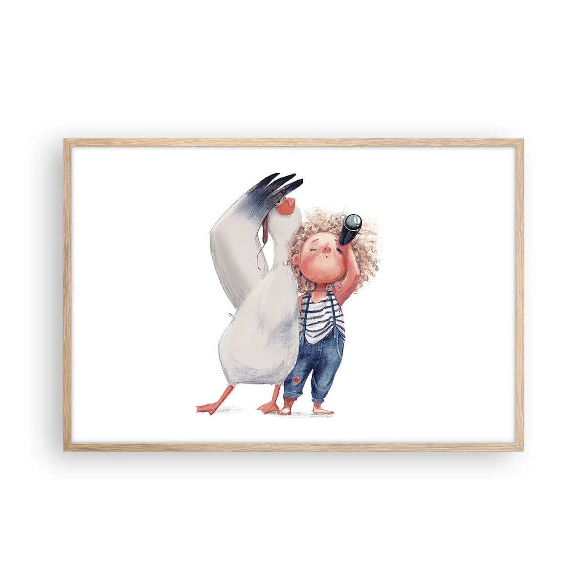 Pôster com moldura de carvalho claro - O itinerário da grande viagem - 91x61 cm