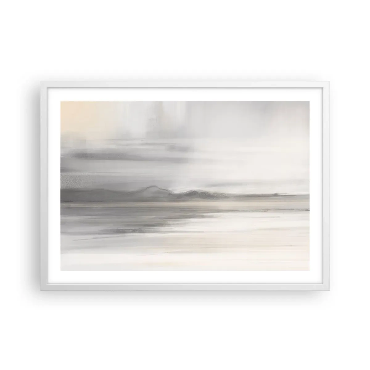 Pôster em moldura branca - Distância pensativa - 70x50 cm