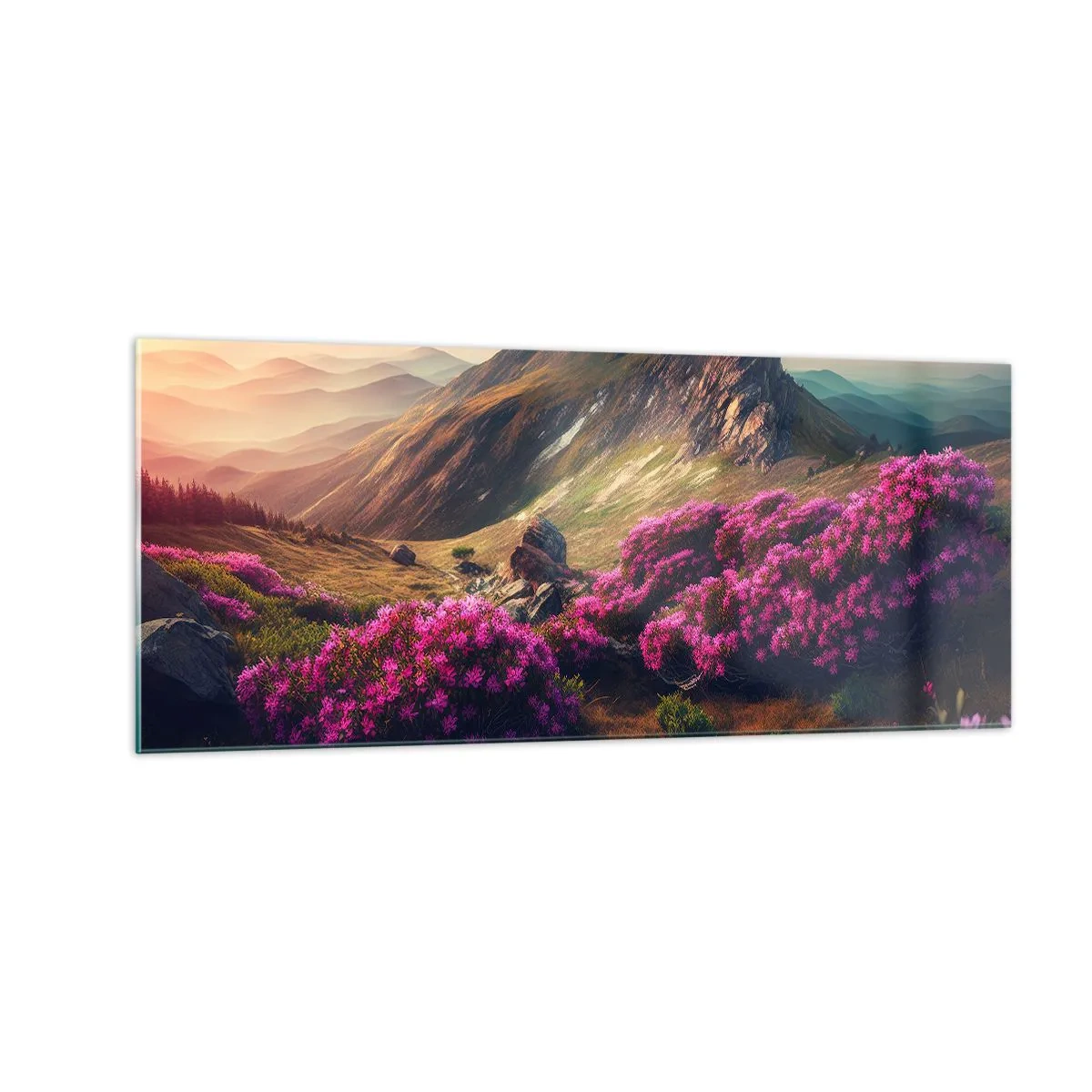 Quadro em vidro - Verão nas montanhas - 100x40 cm