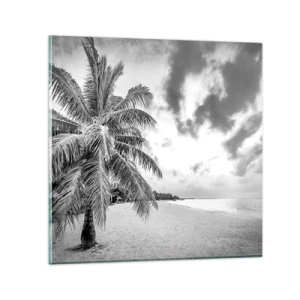 Quadro em vidro - Quando anseia por solidão... - 70x70 cm