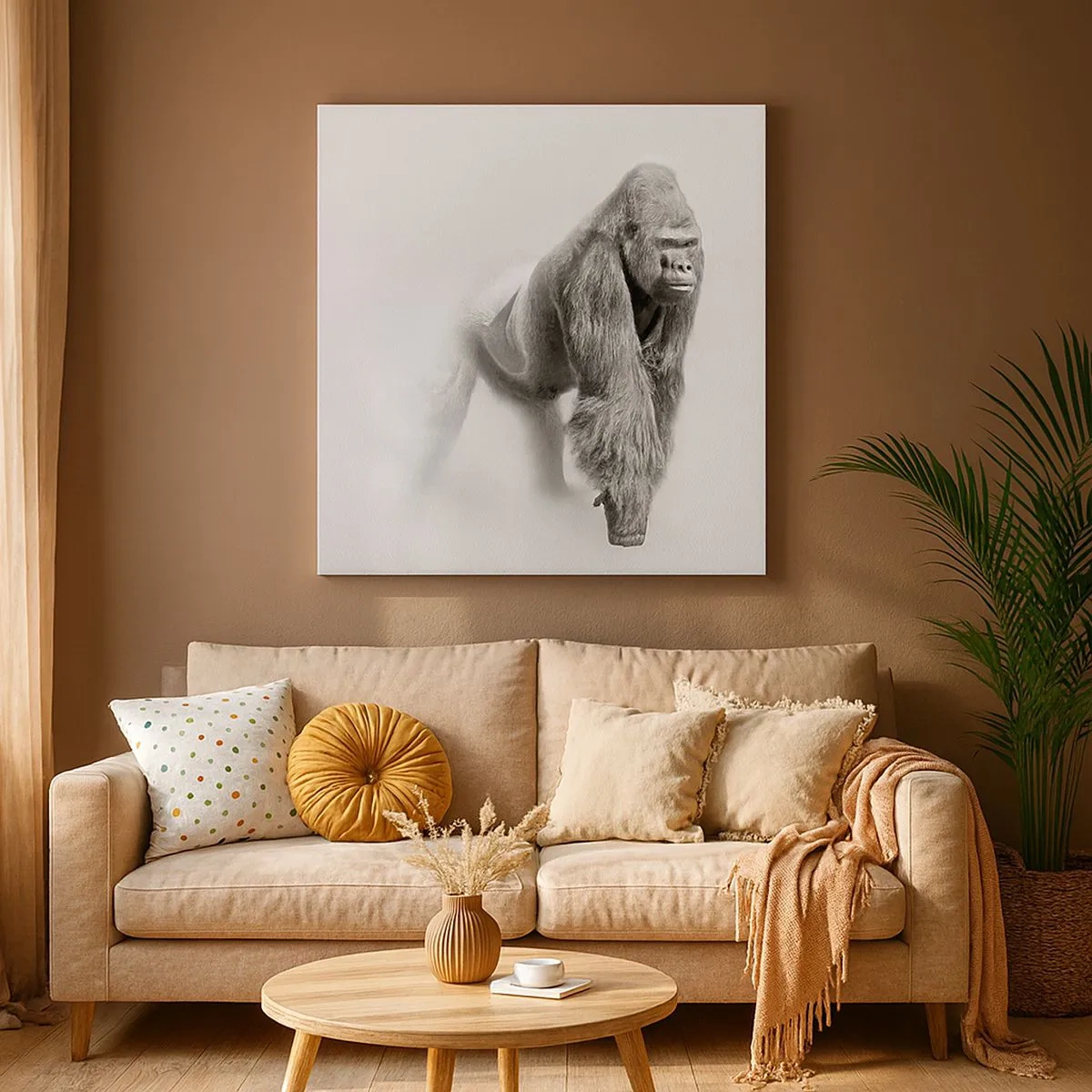 Quadro em tela - Confiante na sua força - 30x30 cm