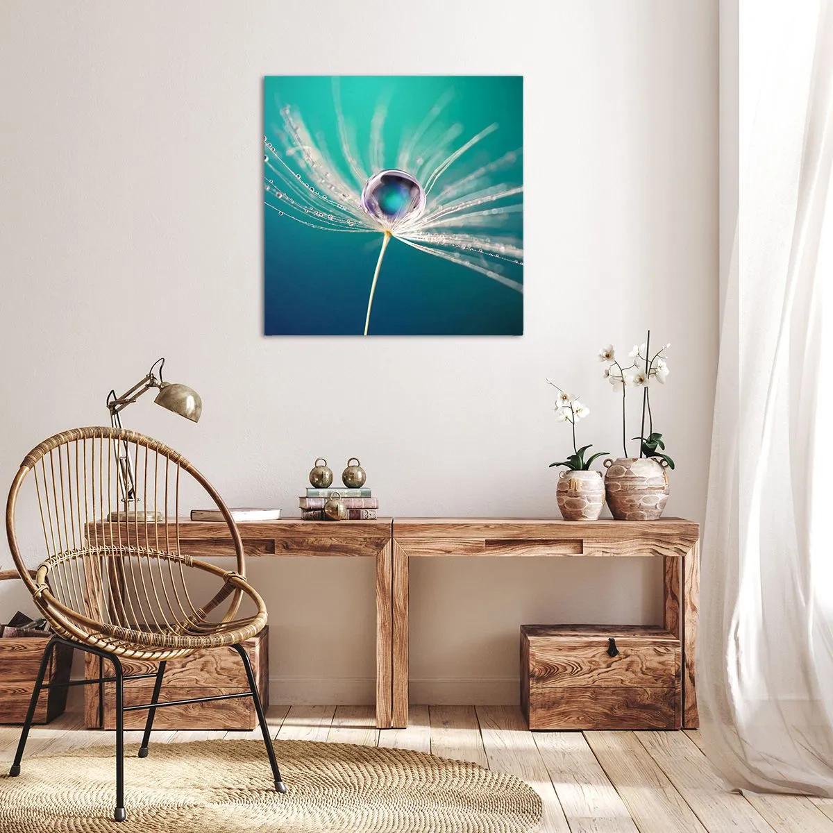 Quadro em tela - Momento místico - 30x30 cm