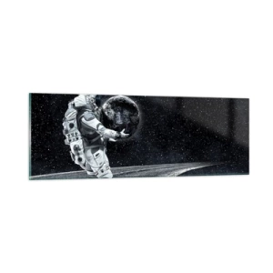 Quadro em vidro - Na Via Láctea - 90x30 cm