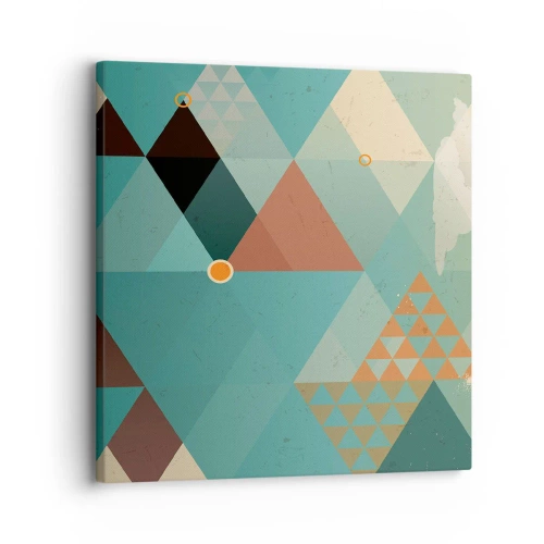 Quadro em tela - A unidade de muitos, os muitos da unidade - 30x30 cm