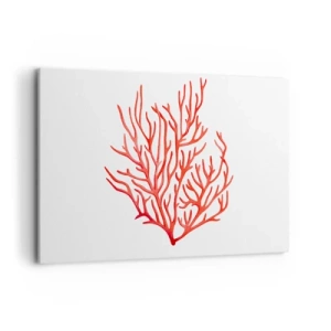 Quadro em tela - Filigrana coral - 120x80 cm