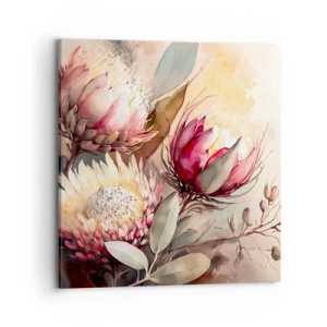 Quadro em tela - De perfil e de frente - 70x70 cm