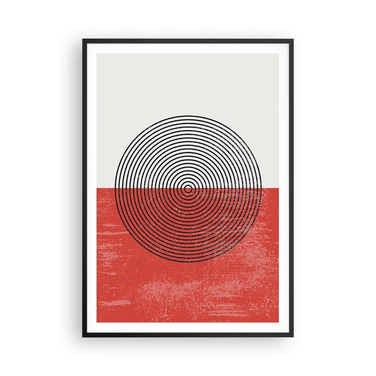 Pôster com moldura preta - Direto ao ponto - 70x100 cm