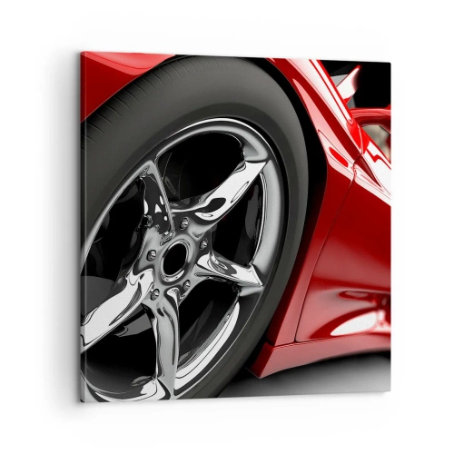 Quadro em tela - Projetado para a velocidade - 60x60 cm