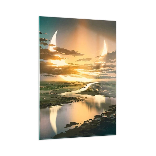 Quadro em vidro - Algures numa galáxia muito, muito distante - 50x70 cm
