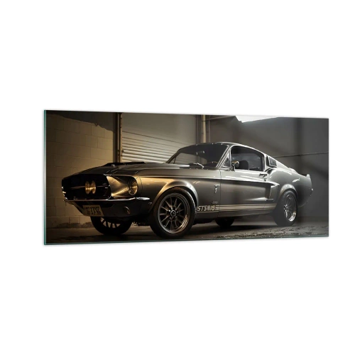 Quadro em vidro - De volta ao passado - 100x40 cm