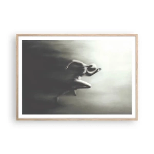 Pôster com moldura de carvalho claro - Irresistível - 100x70 cm