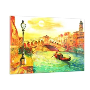 Quadro em vidro - Romaria dos amantes - 120x80 cm