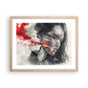 Pôster com moldura de carvalho claro - Nos fumos do absurdo - 50x40 cm