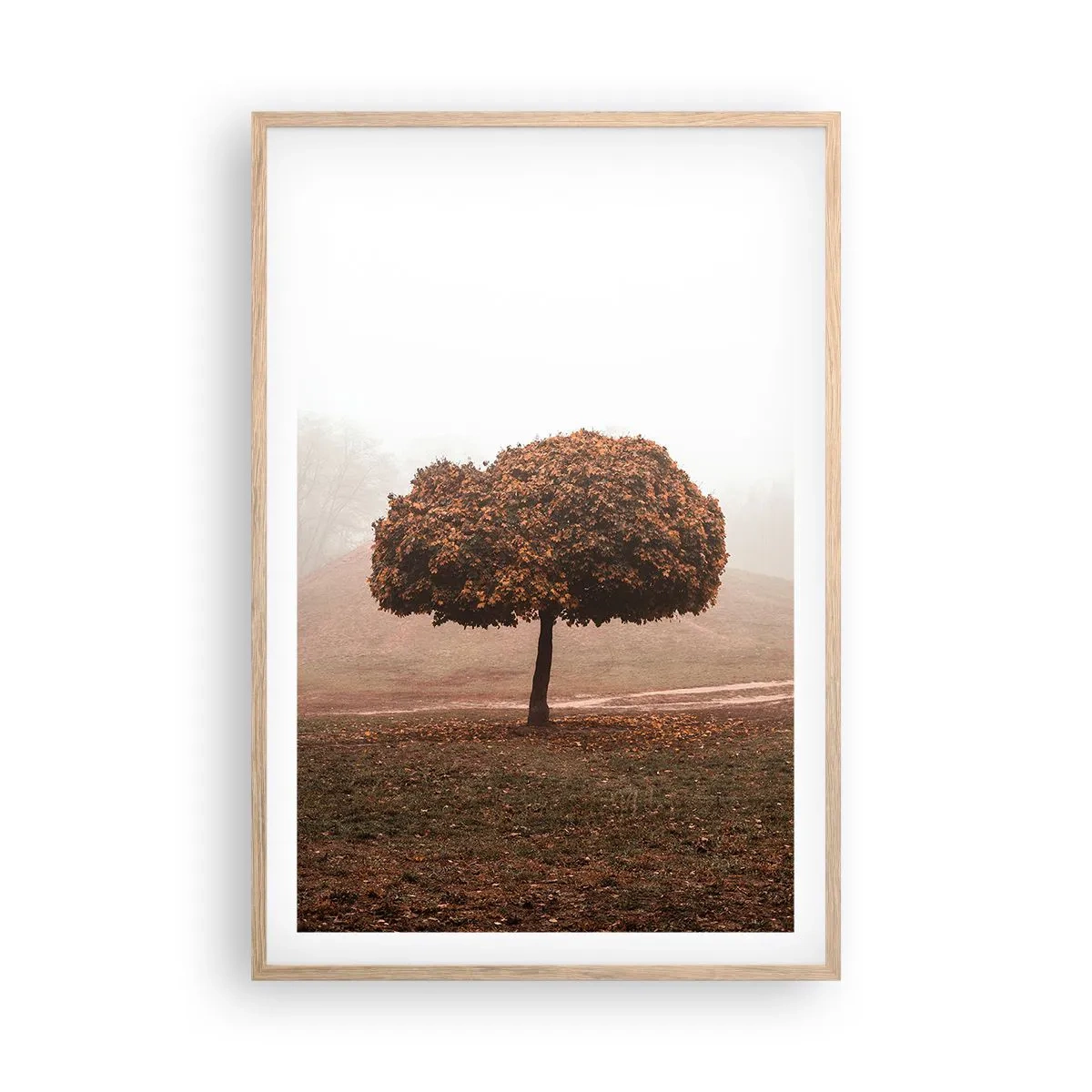 Pôster com moldura de carvalho claro - Depois de um verão agitado - 61x91 cm
