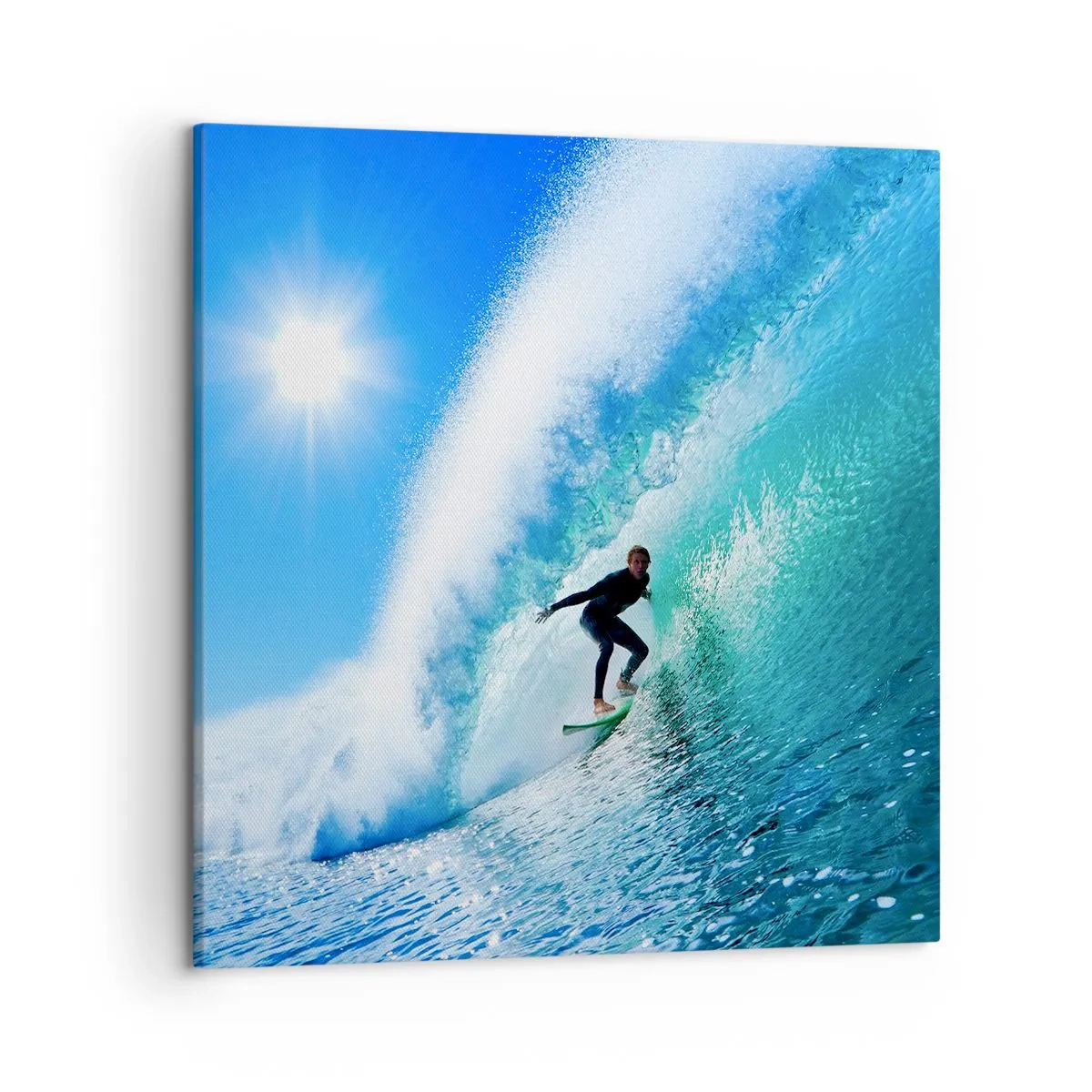 Quadro em tela - Azul gigante - 50x50 cm