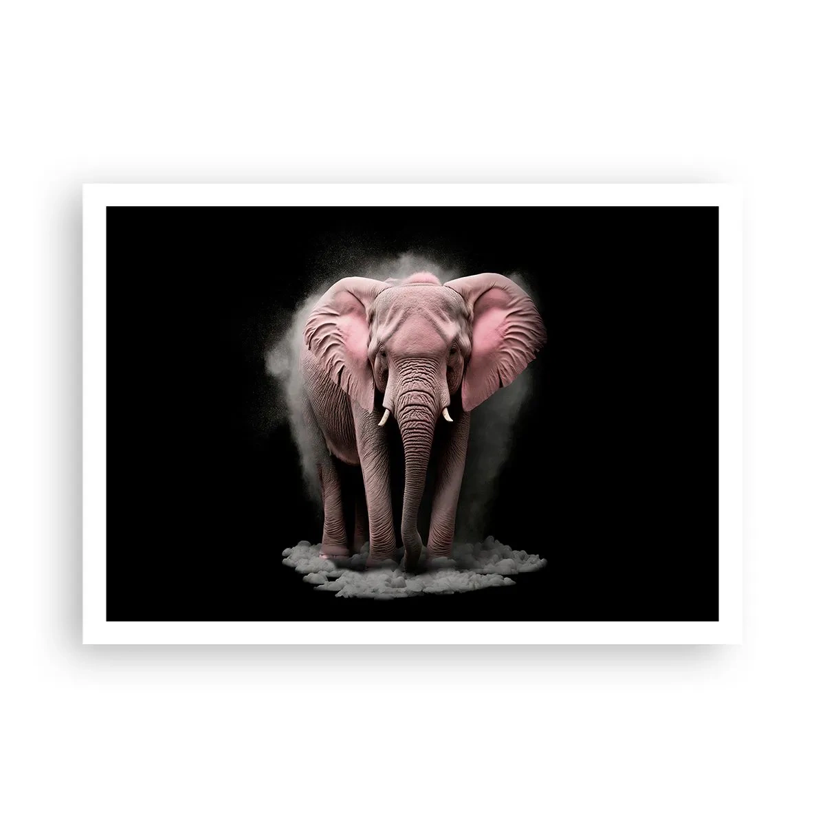 Pôster - Não pense em um elefante rosa! - 100x70 cm