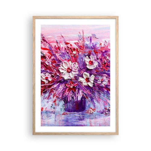 Pôster com moldura de carvalho claro - Inocência e paixão - 50x70 cm