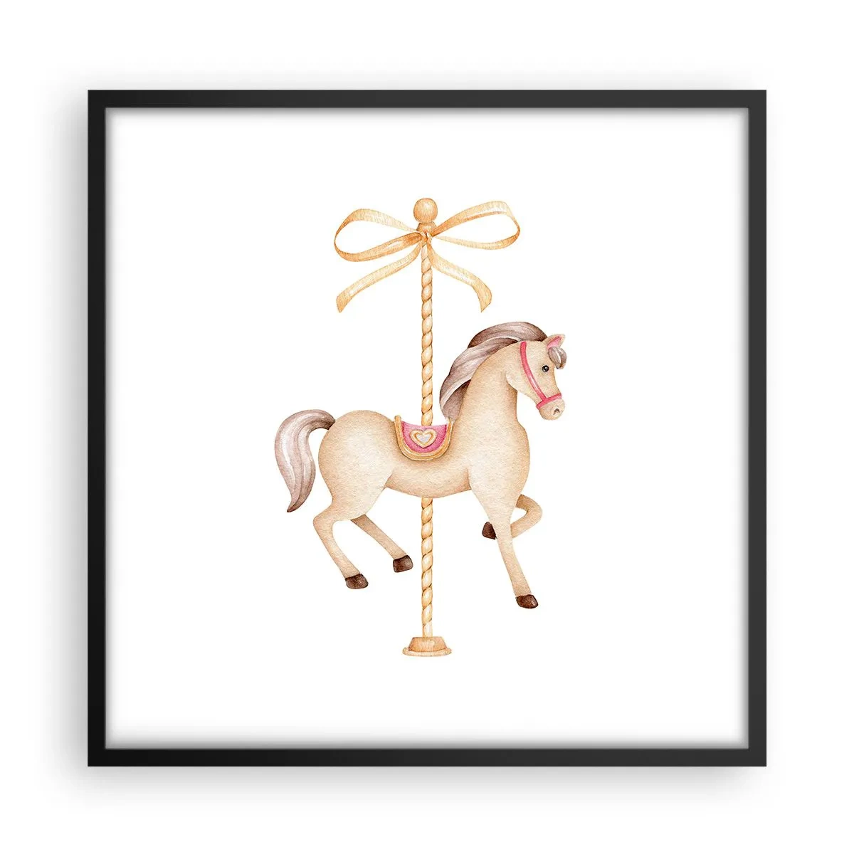 Pôster com moldura preta - Um trote gracioso - 50x50 cm
