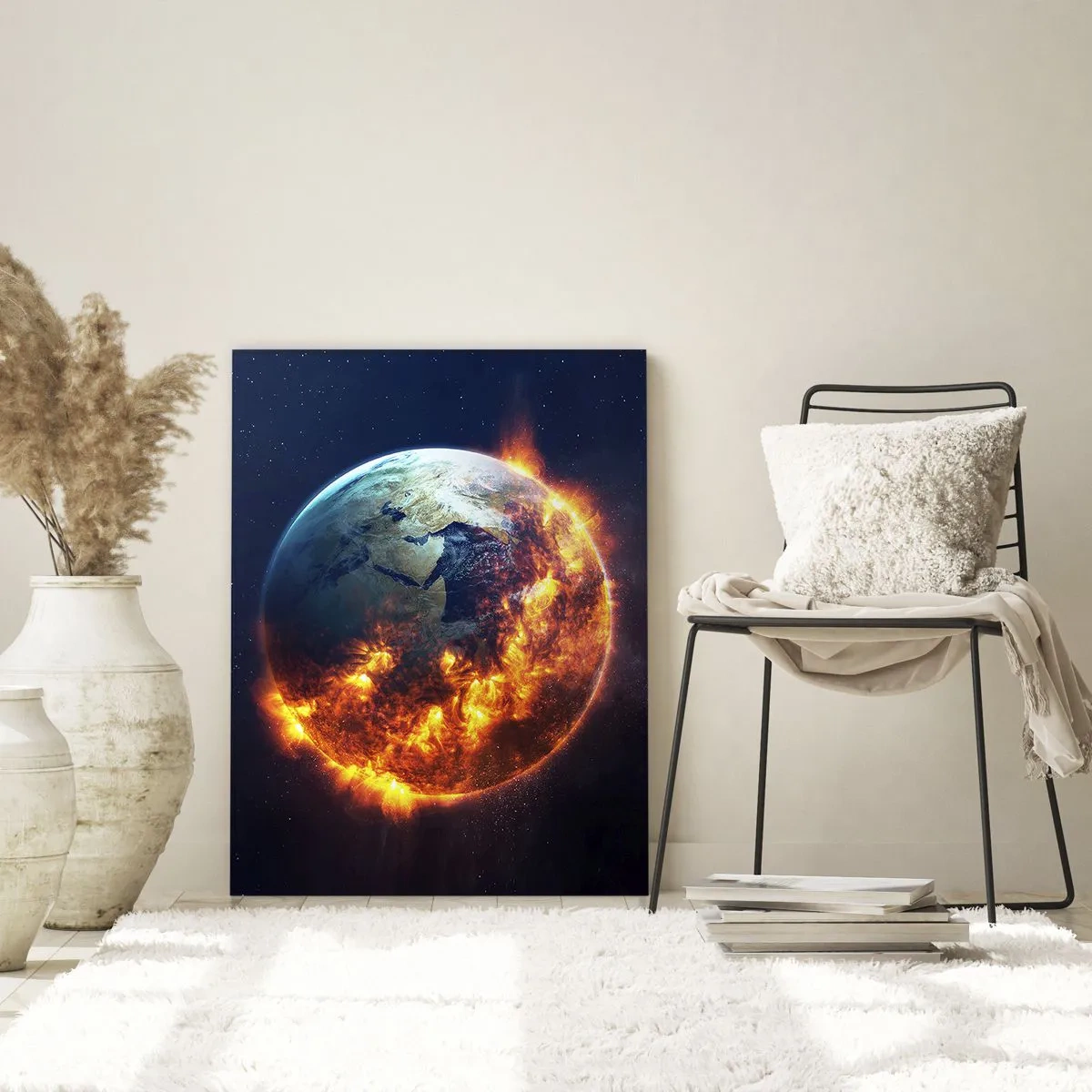 Quadro em vidro - A chama do apocalipse - 50x70 cm