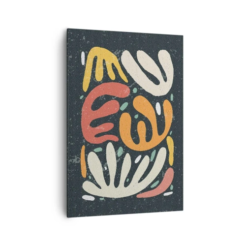 Quadro em tela - Composição – estou prestes a pegar-te - 70x100 cm