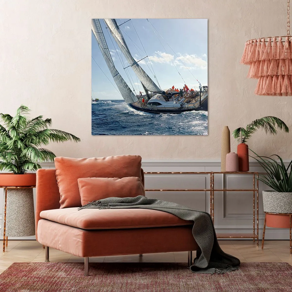 Quadro em tela - Que vença o melhor - 40x40 cm