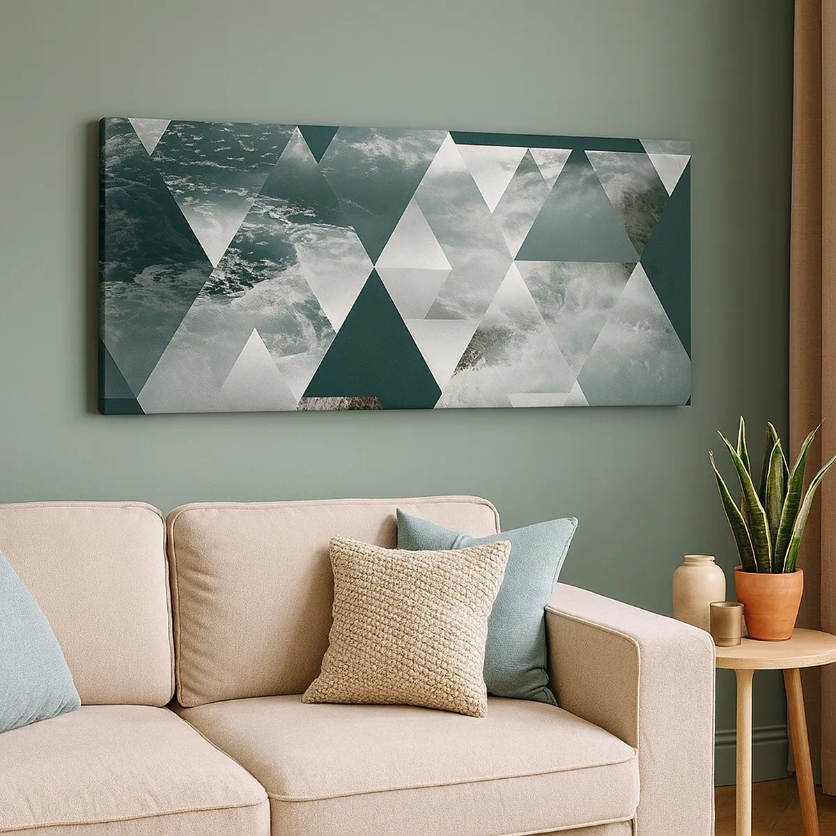 Quadro em tela - Uma perspetiva de cristal - 30x30 cm