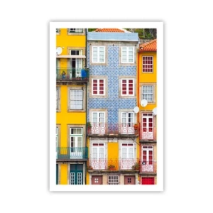 Pôster - Cores da cidade velha - 61x91 cm
