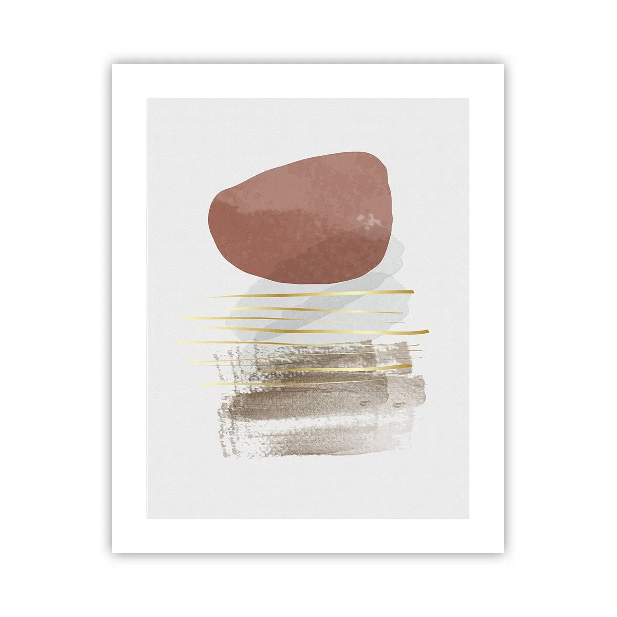 Pôster - Colunata abstrata - 40x50 cm