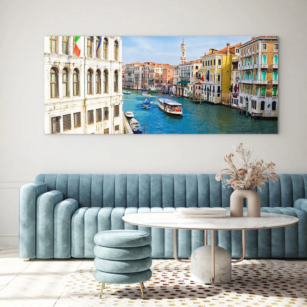 Quadro em vidro - Tráfego único no mundo - 90x30 cm