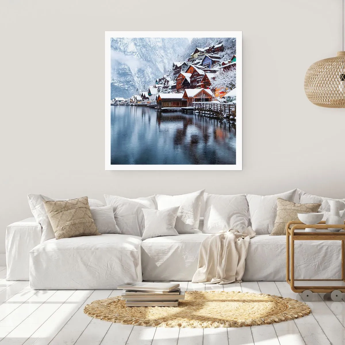 Pôster - Na decoração de inverno - 40x40 cm