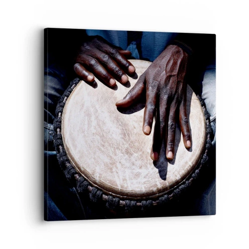 Quadro em tela - Viva no seu próprio ritmo - 30x30 cm