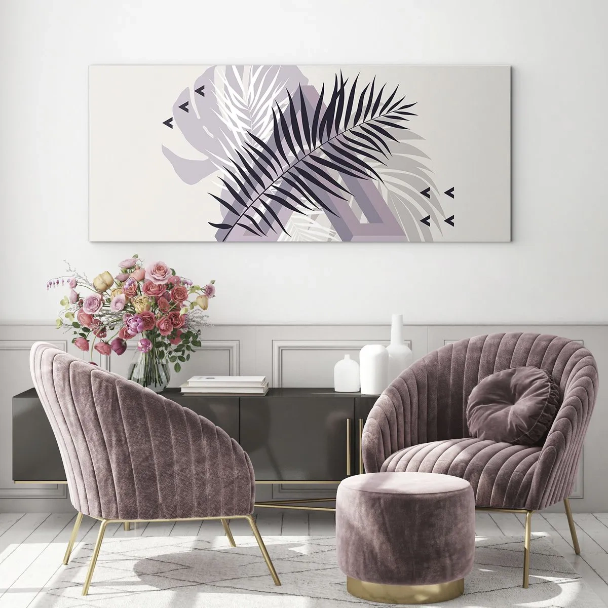 Quadro em vidro - A sombra de uma sombra - 100x40 cm