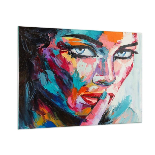 Quadro em vidro - O nosso primeiro segredo - 100x70 cm