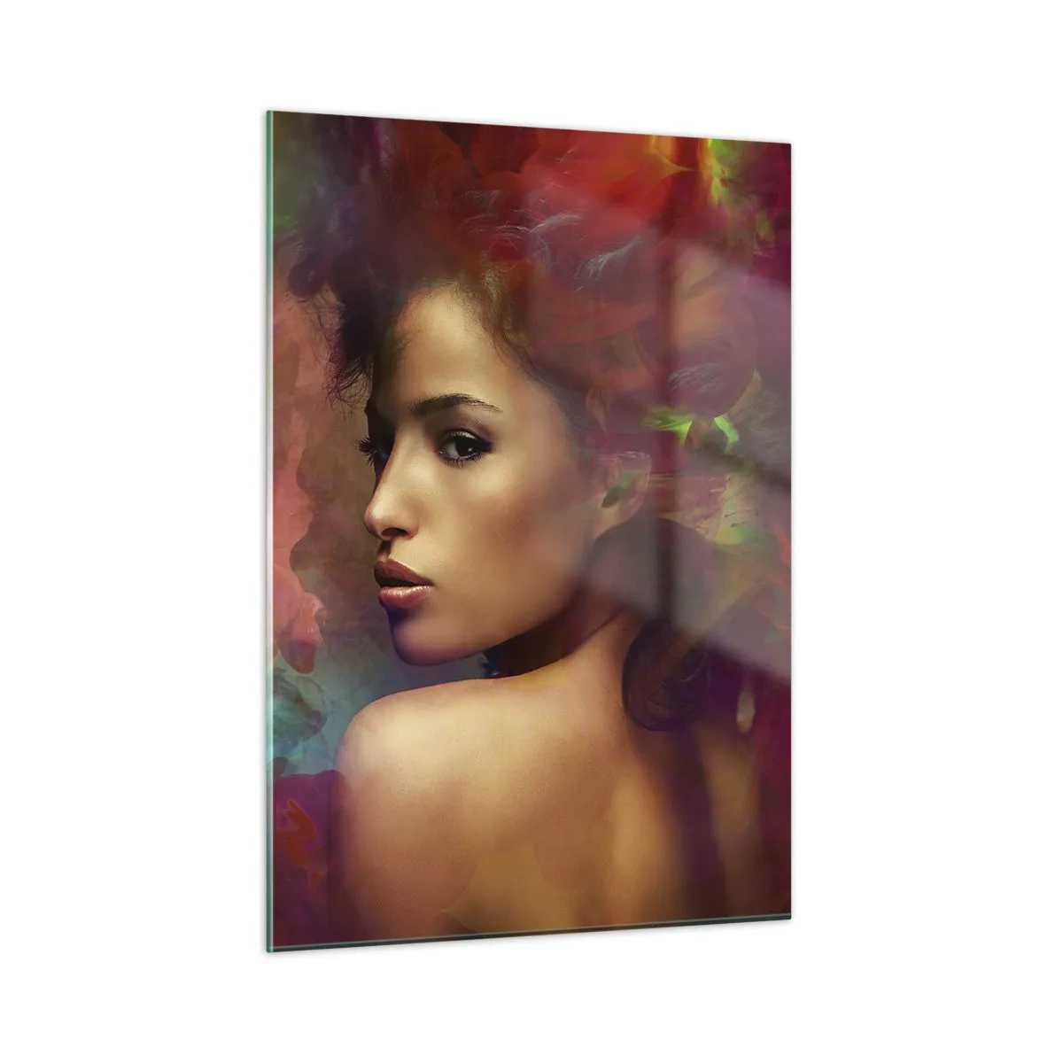 Quadro em vidro - Mais bonito do que um arco-íris, tão delicado como um nevoeiro - 50x70 cm