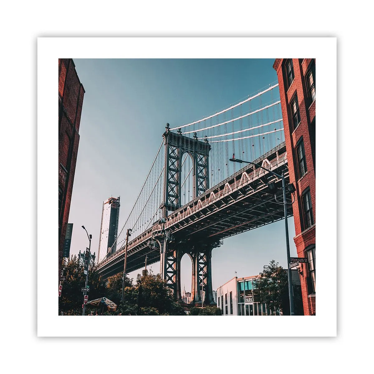 Pôster - Sobre as ondas da cidade - 50x50 cm