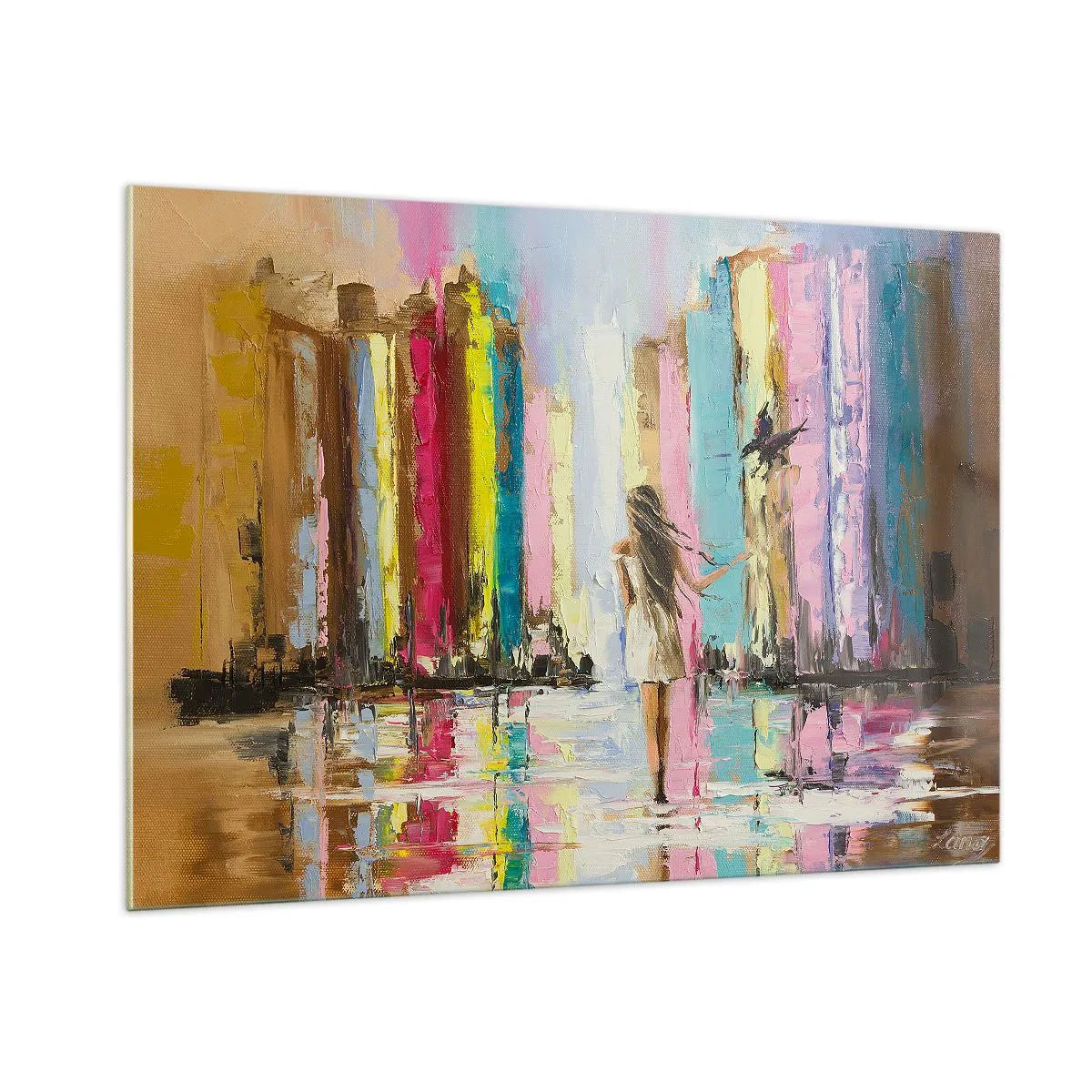 Quadro em vidro - Segue-me - 100x70 cm