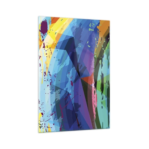 Quadro em vidro - Vertigem colorida - 70x100 cm