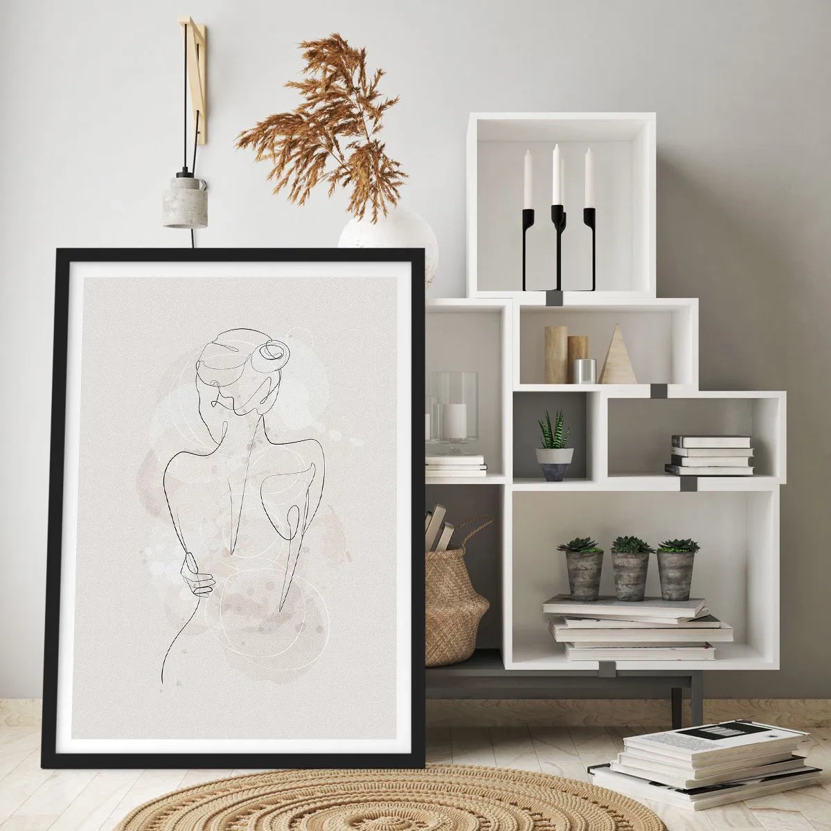 Pôster com moldura preta - Como um instrumento sensível - 40x50 cm