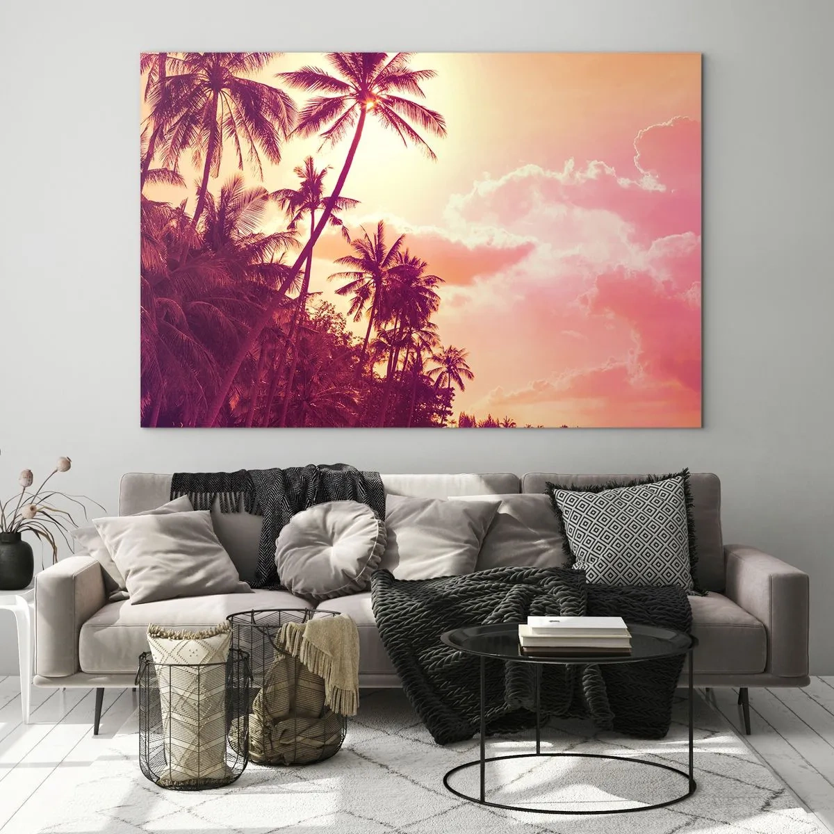 Quadro em vidro - Tem que escolher - 120x80 cm