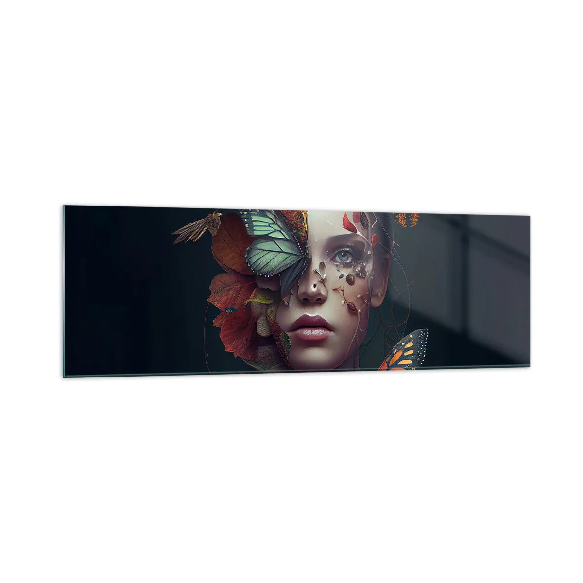 Quadro em vidro - Uma metamorfose maravilhosa - 160x50 cm