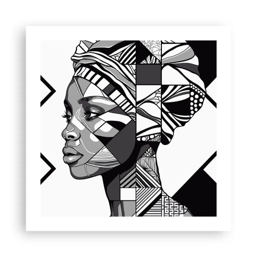 Pôster - Retrato étnico - 50x50 cm