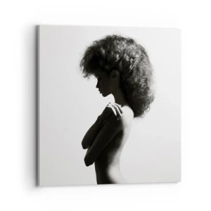 Quadro em tela - Como uma flor em um caule fino - 70x70 cm