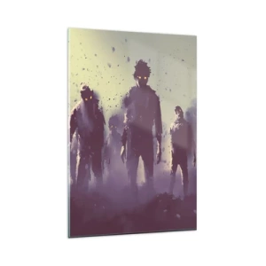 Quadro em vidro - Cuidado! Estão a chegar - 80x120 cm