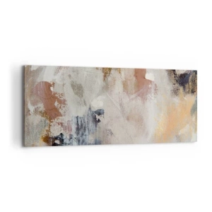 Quadro em tela - Abstração enevoada - 100x40 cm