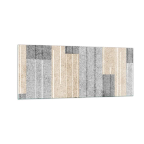 Quadro em vidro - Composição: mantenha vertical - 100x40 cm
