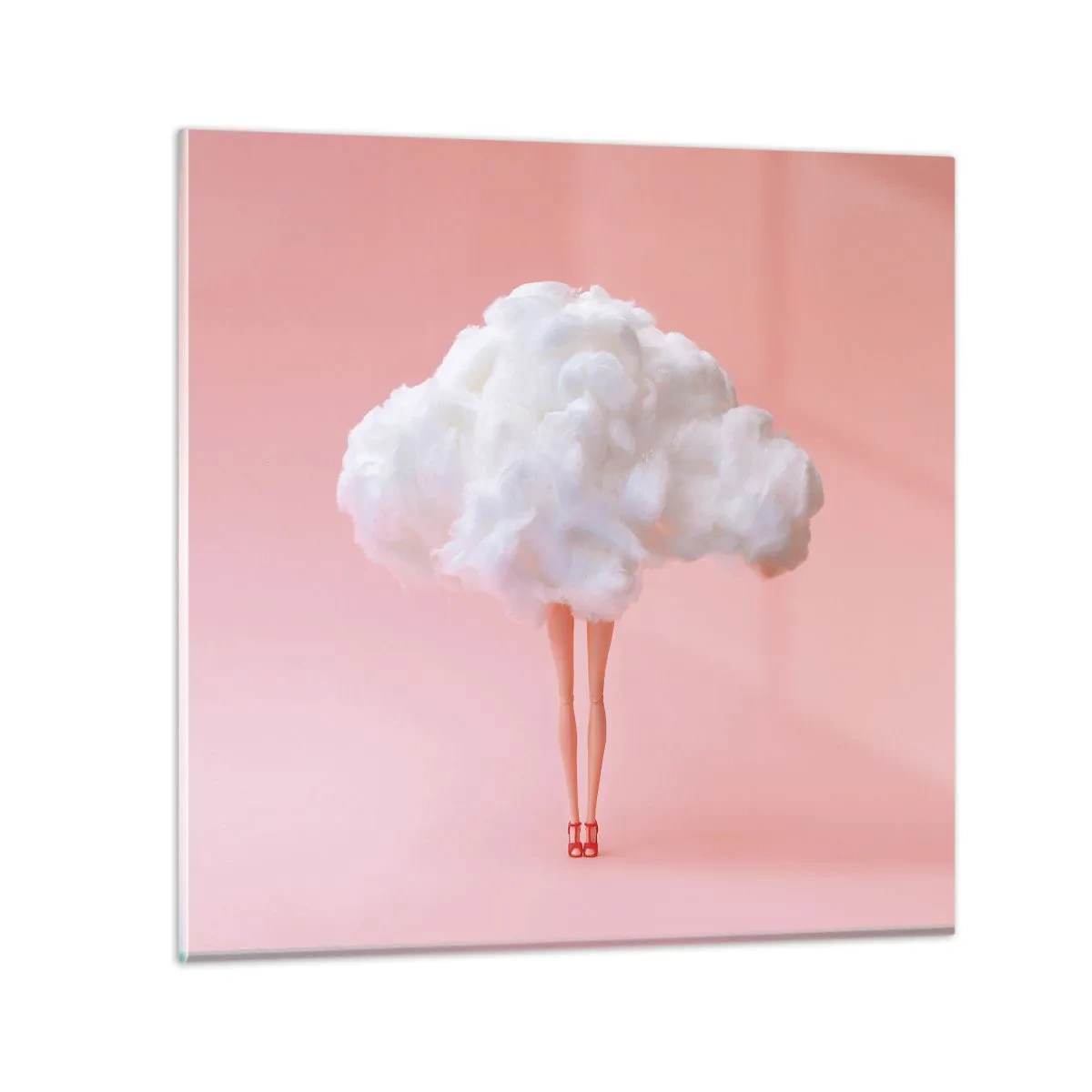 Quadro em vidro - Doce promessa - 60x60 cm